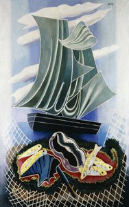 Loď; Le Bateau, kolem roku 1936 (olej na plátně) od Alexandra Alexandrowna Exter