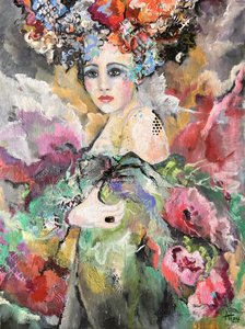 Éterický květinový portrét od Alexandra Higgins