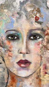 Moderní květinový portrét od Alexandra Higgins