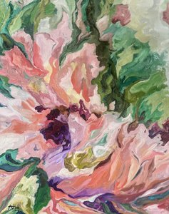 Živý květinový abstrakt od Alexandra Higgins