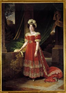 Portrét vévodkyně z Angouleme Marie Therese Charlotte z Francie známé jako Madame Royale (1778-1851) Obraz Alexandre Francois Caminade (1789-1862) 1827 Sun. 2,57x1,85 m od Alexandre Francois Caminade
