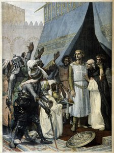 Saint Louis v Jeruzalémě (z obrazu Cabanela) - v „“Le Petite Journal““ z 11. září