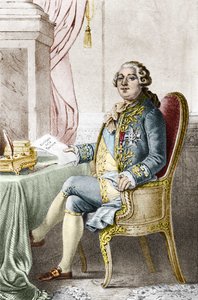 Portrét Ludvíka XVI. (1754-1793), krále Francie. od Alexandre (after) Lacauchie