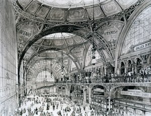 Hlavní nádraží, Bukurešť, Rumunsko, od Orientalisme et Architecture Contemporaine od Alexandre Auguste Louis Marcel