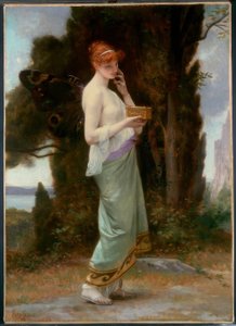 A. Cabanel, Psyché se schránkou Proserpina / Gem., 1881 od Alexandre Cabanel