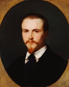 Autoportrét, délka poprsí, 1847 od Alexandre Cabanel