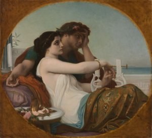 Řasy a Bonifác, asi 1857 (olej na plátně) od Alexandre Cabanel