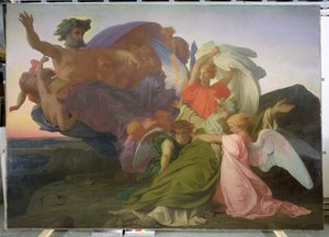 Smrt Mojžíše, 1851 (viz také 225067) od Alexandre Cabanel