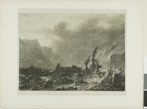 Alpská krajina od Alexandre Calame