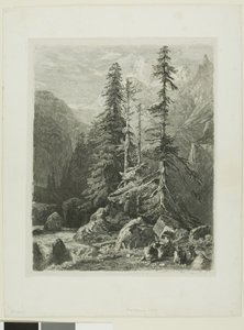 Alpská krajina od Alexandre Calame
