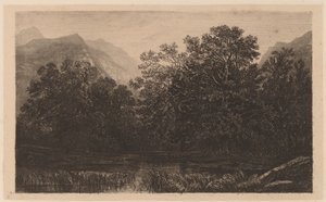 Horský rybník od Alexandre Calame