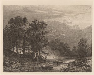 Horský potok od Alexandre Calame