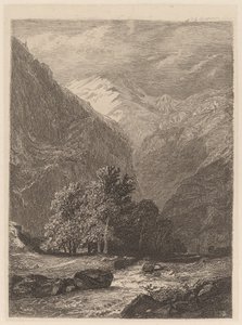 Horský potok od Alexandre Calame
