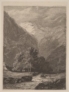 Horský potok od Alexandre Calame