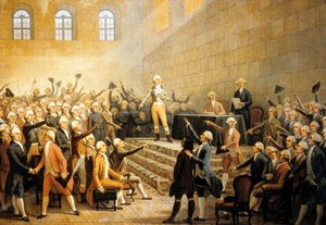 Shromáždění významných osobností francouzského Dauphine 21. července od Alexandre Debelle