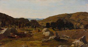 Krajina poblíž Chiusi, Toskánsko, 1841. od Alexandre Desgoffe