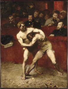 Zápasníci od Alexandre Falguière