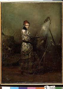 ""Autoportrét"" (autoportrét) Malba Alexandra Gabriela Decampse (1803-1860) 1830 Ermitáž Museum, Petrohrad od Alexandre Gabriel Decamps