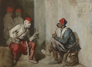 Turečtí gardisté od Alexandre Gabriel Decamps