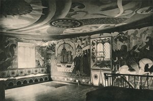Dekorace v sále, c1927 od Alexandre Jacovleff