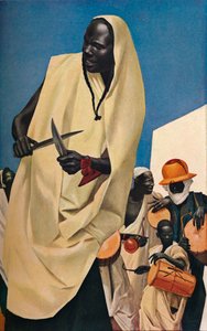 Tanec Kuli-Kuta, Niamey, 1926 od Alexandre Jacovleff
