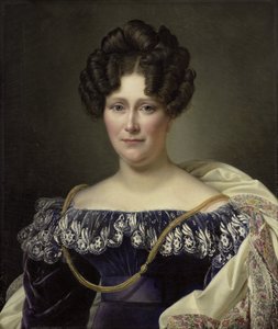 Johanna Henriette Engelen (1789-1878), druhá manželka Daniela Francise Schase od Alexandre Jean Dubois Drahonet (signed by artist)