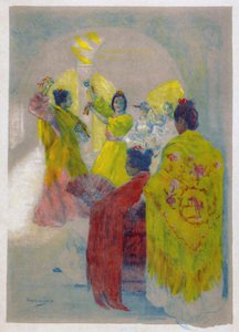 Tanec flamenca, Sevilla, Španělsko.