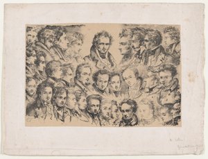 Girodet a jeho studenti, ca. 1817.