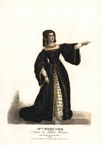 Slečna Suzanne Brocard jako Alicia v Jane Shore (Richard III a Jeanne Shore) od Nepumucene Lemercier, Theater Français od Alexandre Marie Colin
