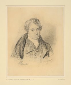 Portrét Richarda Parkese Boningtona, kolem 1825-30 (měkký grafit na tkaném papíře) od Alexandre Marie Colin