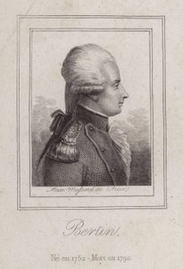Antoine de Bertin , francouzský básník (rytina) od Alexandre Massard