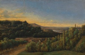 Pohled na Saint-Cloud, poblíž Seiny od Alexandre Pau de St. Martin