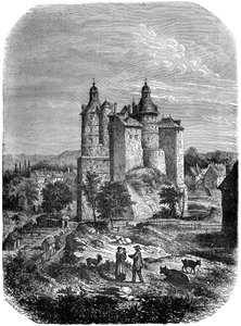 Chateau de Montbeliard Hrad Montbeliard, Francie, 1882-1884 od Alexandre de Bar