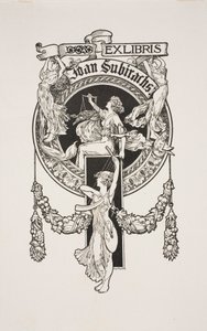 Kniha s tabulkou Joan Subirachs od Alexandre de Riquer