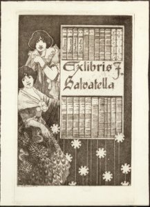 Ex-libris F. Salvatella od Alexandre de Riquer