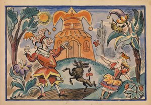 Ilustrace k válce Petruška a Stepka-Rastrepka od Evgeniho Schwartze, 1925 od Alexei Alexandrovich Radakov