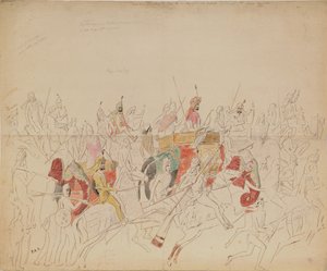 Maharaja Sher Singh z Paňdžábu a jeho dvůr, 1846 od Alexei Dmitriyevich Saltykov