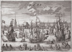 Pohled na Petrohrad, 1727