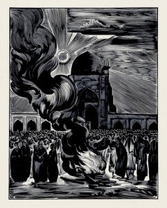 Osvobození muslimských žen. Pálení závoje, 1928 od Alexei Ilyich Kravchenko