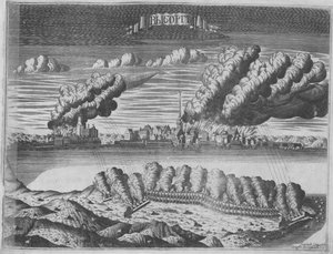 Pohled na obléhání Viborgu dne 13. června 1710, 1715 od Alexei Ivanovich Rostovtsev