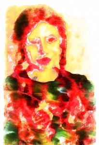 Portrét neteře, 2020,(mixed media)