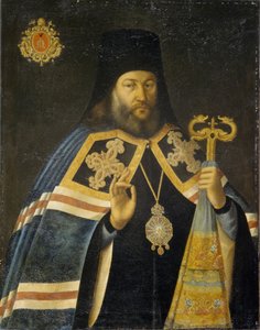 Theodosius Yankovsky, arcibiskup z Petrohradu a převor kláštera Alexandra Něvského, 70. léta 18. století od Alexei Petrovich Antropov