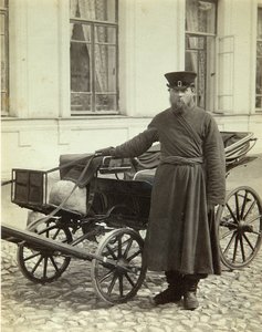 Kočí. Albuminová fotografie od Alexeje Sergejeviče Mazurina (1846-po roce 1914) od Alexei Sergeevich Mazurin