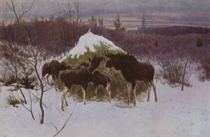 Stádo losů, 1889
