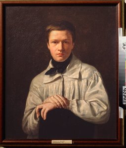 Autoportrét (Autoportrét) - obraz Alexeje Vasiljeviče Tyranova (1808-1859), olej na plátně