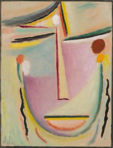 Abstraktní hlava od Alexej von Jawlensky
