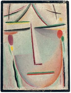 abstraktní hlava; Abstraktní hlava, kolem roku 1921 od Alexej von Jawlensky