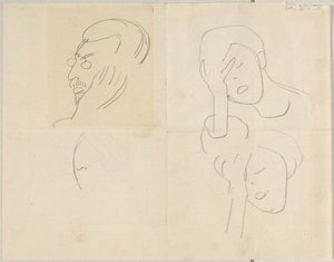 Bildnisskizze Kandinsky od Alexej von Jawlensky
