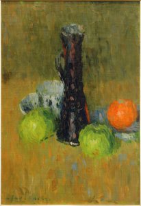 Modrý džbán se zelenými jablky od Alexej von Jawlensky
