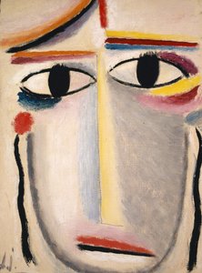 Ženská hlava, 1919-20 (olej na kartonu) od Alexej von Jawlensky